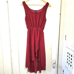 Sleeveless chiffon slip dress (M)